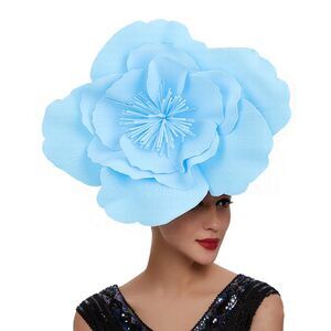 9674 Large Flower Fascinators For Girls Women Tea Party Cocktail Headwear